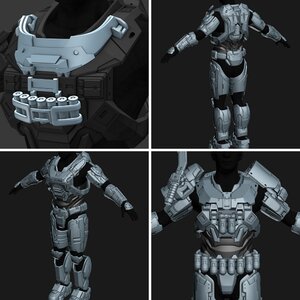 3D Printable Reach armor WIP