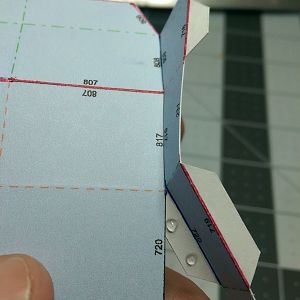 How little glue I use.
Also note i printed the nearly flat lines for curvature reference.