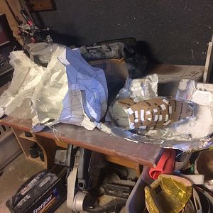 Chest Bicep and back with Fiberglass