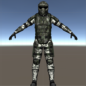 Referense image of the finished marine. It should be noted that the green camo isn't actually the one I'm going for with the costume.