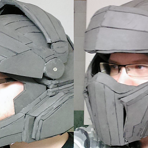 Added screws so visor can be lifted and stays in Place.