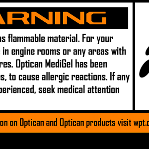 Warning Label - MediGel warning label. Vector and HD versions available upon request.