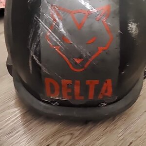 Helmet back weathered
