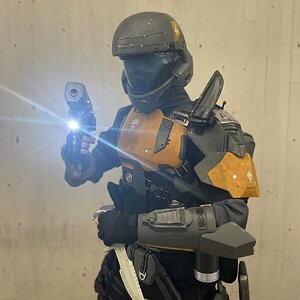 ODST "Scrapper" torso view with custom SOCOM and shoulder knife