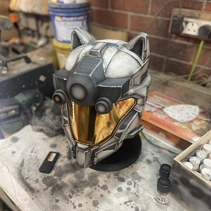 Halo reach operator helmet with cat ears