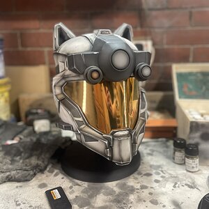 Halo reach operator helmet with cat ears